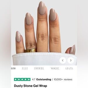 NEW Sassy Saints Gel Nail Wraps Dusty Stone